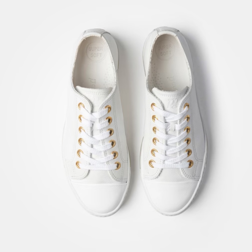 PAUL GREEN
White Women's White Sneakers with Gold Accents size Uk 3 US 5.5 NEW - Picture 3 of 17